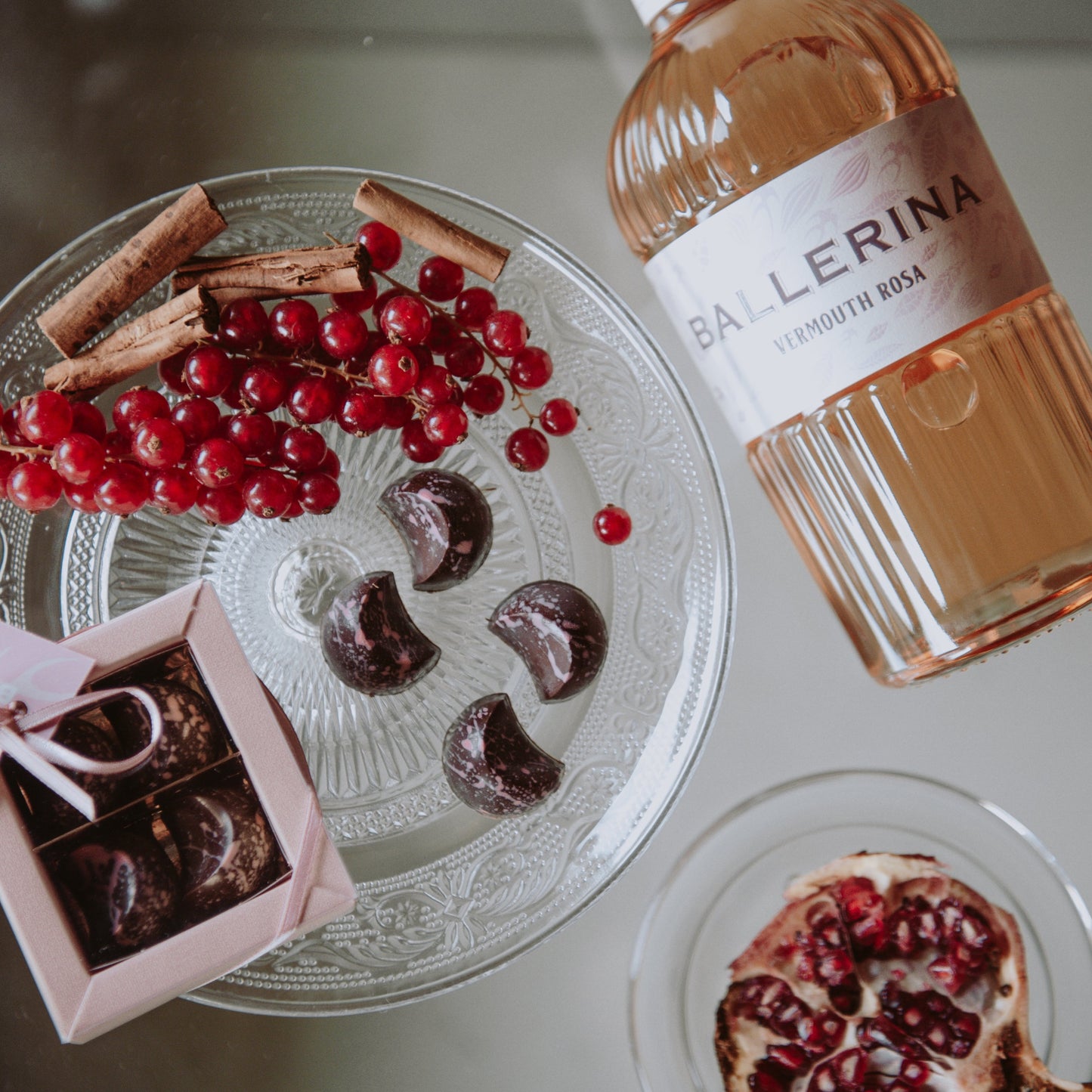 Pralinen mit Ballerina Pink Wermut