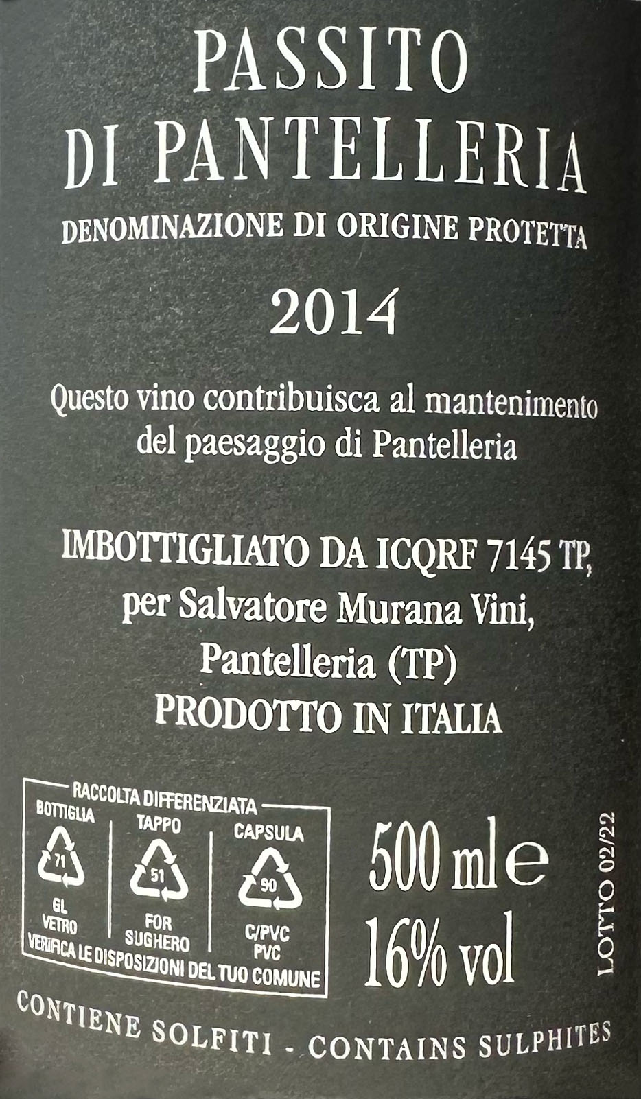 Isola - Passito di Pantelleria